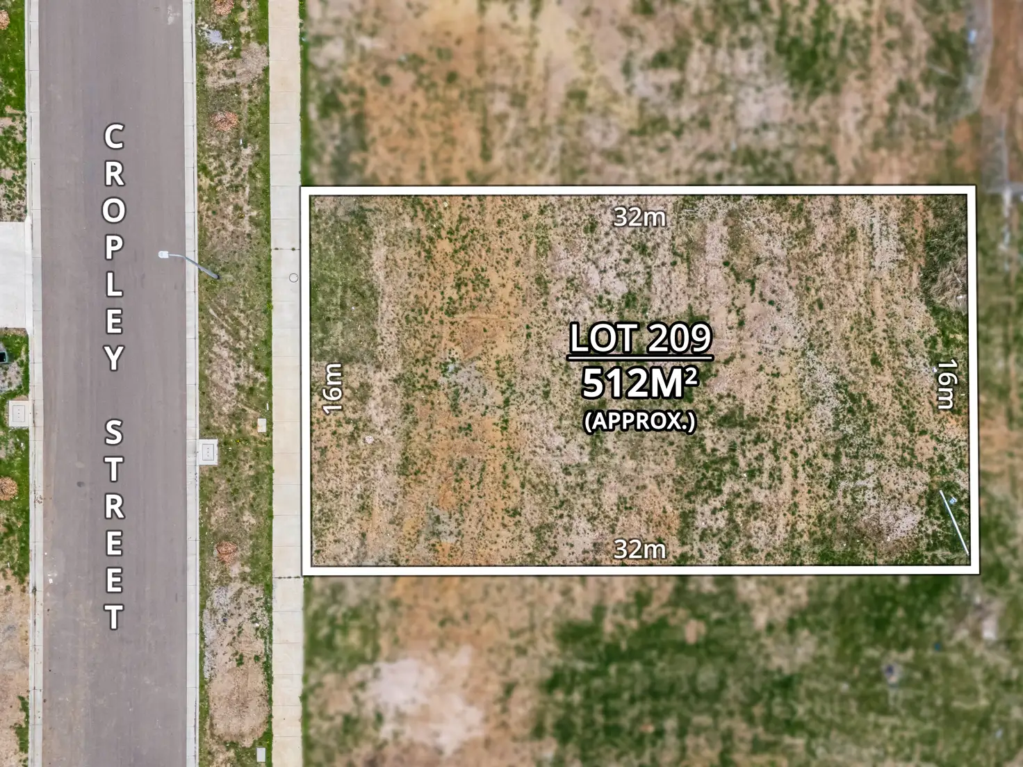 Main view of Homely land listing, 23 Cropley Street, Lucas VIC 3350