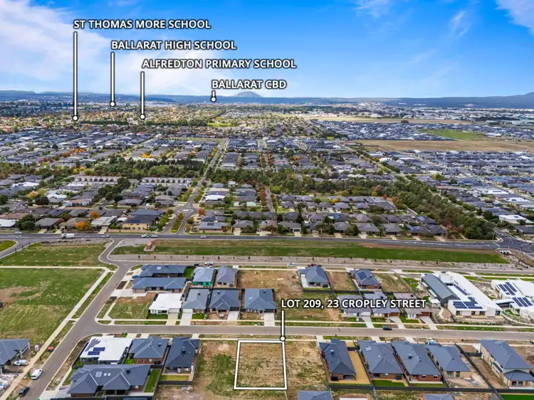 Third view of Homely land listing, 23 Cropley Street, Lucas VIC 3350