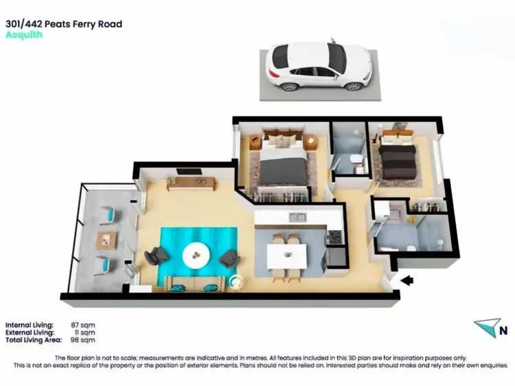 Sixth view of Homely unit listing, 301/442-446 Peats Ferry Road, Asquith NSW 2077