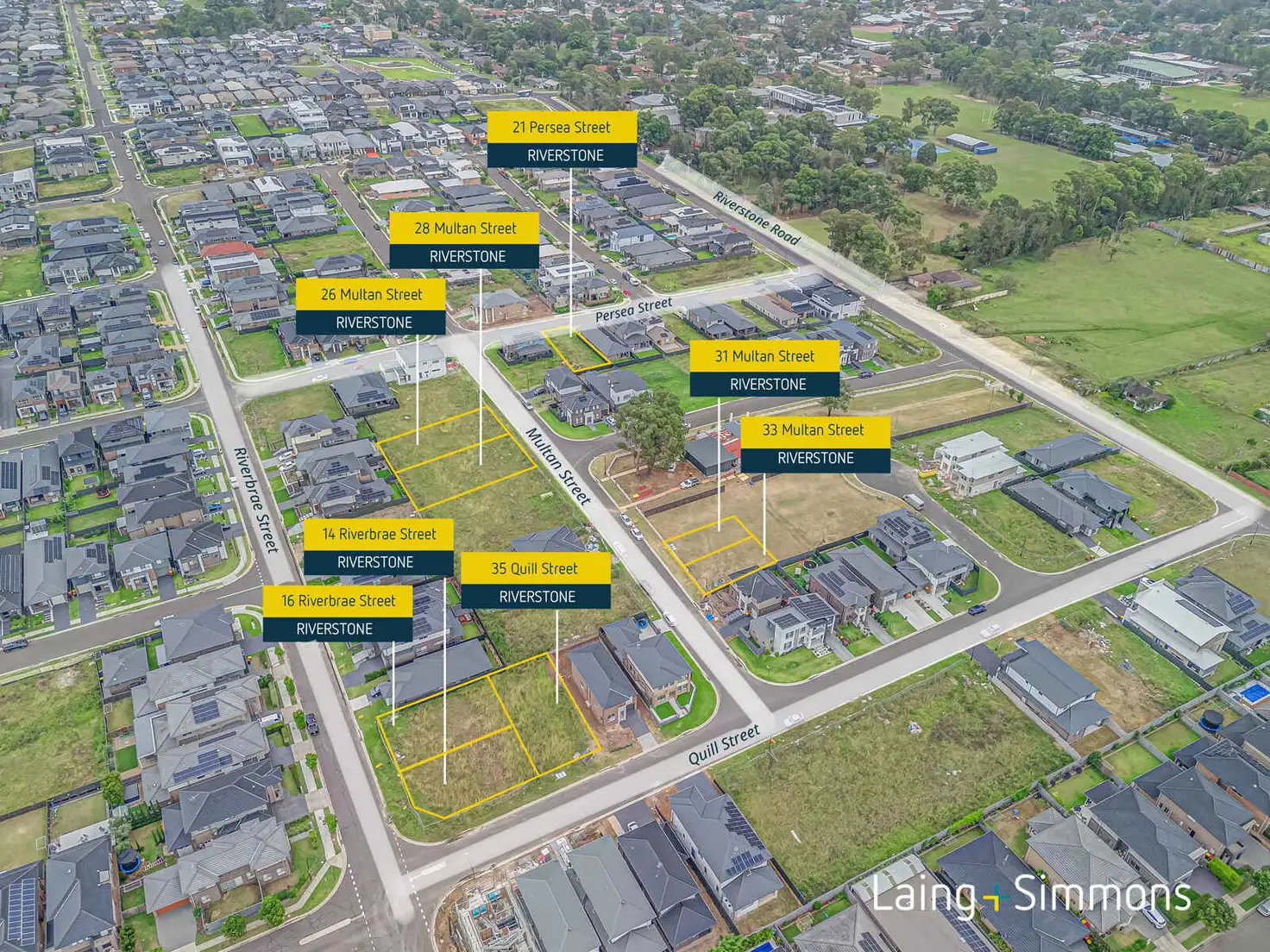 Main view of Homely land listing, 26, 28, 31 & 33 Multan Street, 14 & 16 Riverbrae Avenue, 35 Quill Street & 21 Persea Avenue, Riverstone NSW 2765