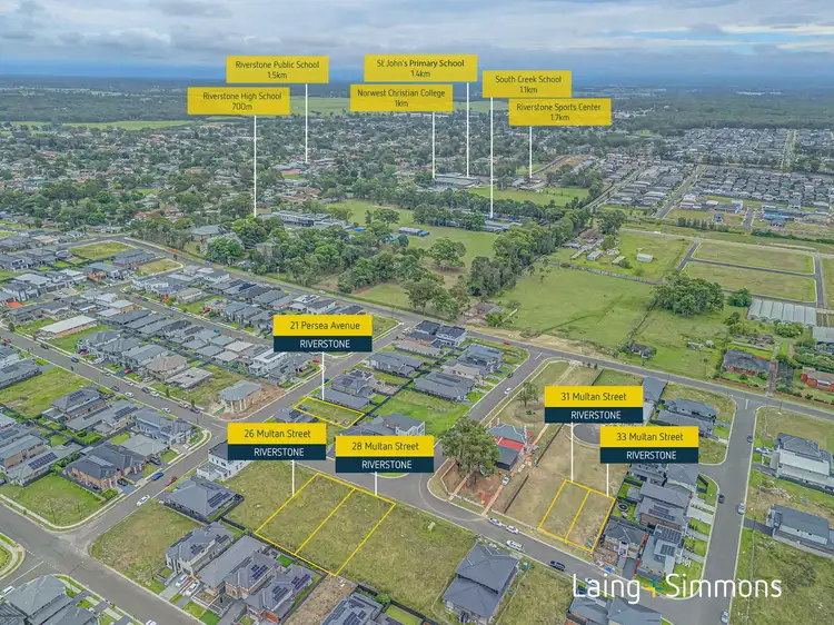 Fifth view of Homely land listing, 26, 28, 31 & 33 Multan Street, 14 & 16 Riverbrae Avenue, 35 Quill Street & 21 Persea Avenue, Riverstone NSW 2765