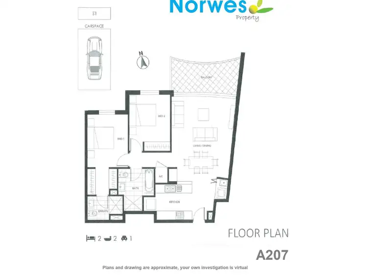 Fifth view of Homely apartment listing, A207/299-309 Old Northern Road, Castle Hill NSW 2154