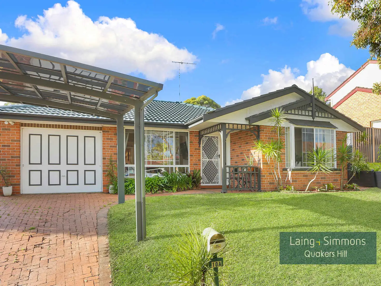 Main view of Homely semi-detached listing, 10A Justin Place, Quakers Hill NSW 2763