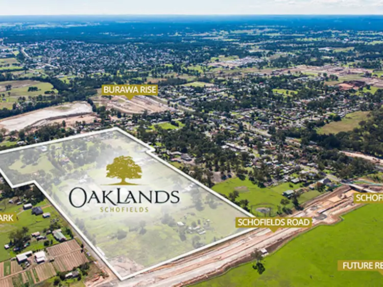 Main view of Homely land listing, lot 454 Oaklands Estate, Schofields NSW 2762