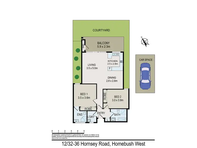 Second view of Homely apartment listing, 12/36 Hornsey Road, Homebush West NSW 2140