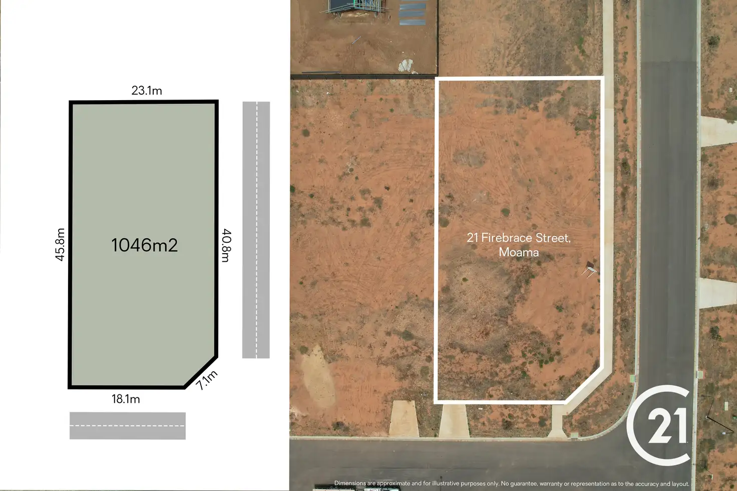 Main view of Homely land listing, 21 Firebrace Street, Moama NSW 2731