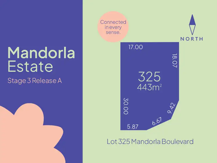 Main view of Homely land listing, Lot 325 Mandorla Boulevard (Stage 3), Munno Para Downs SA 5115