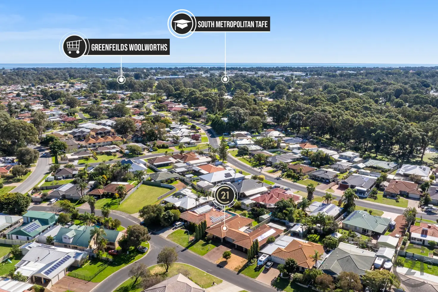 Main view of Homely semi-detached listing, 21A Wildair Court, Greenfields WA 6210