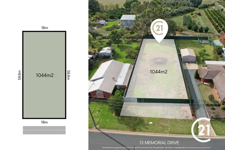 Main view of Homely land listing, 13 Memorial Drive, Tongala VIC 3621