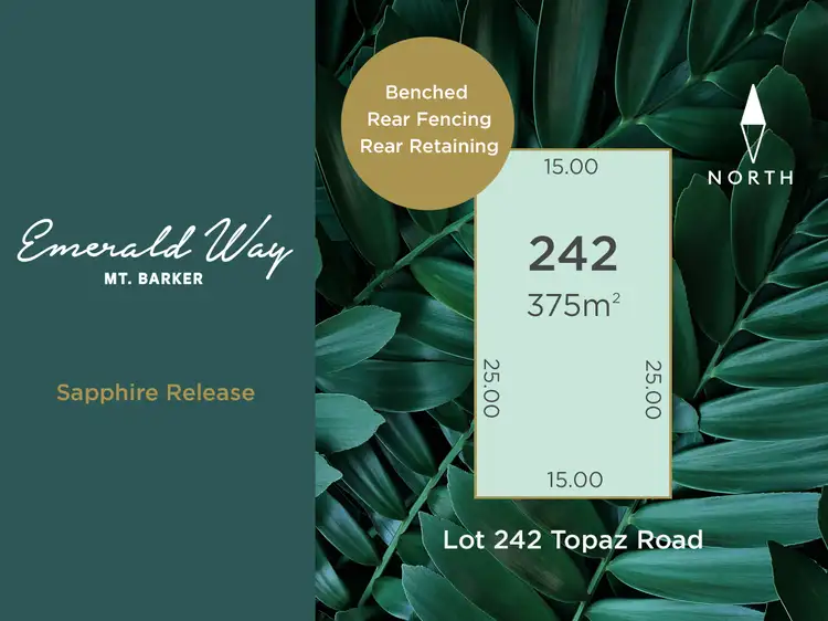 Lot 242 Topaz Road (Sapphire Release), Mount Barker SA 5251