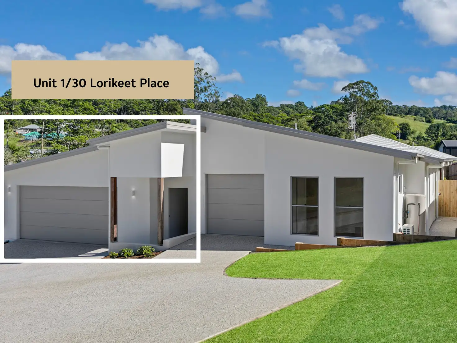 Main view of Homely semi-detached listing, 1/30 Lorikeet Place, Burnside QLD 4560