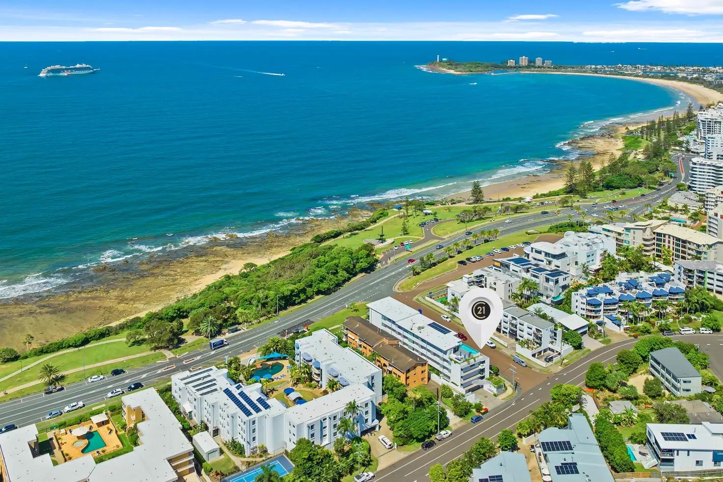 Main view of Homely apartment listing, 1/18 Edward Street, Alexandra Headland QLD 4572