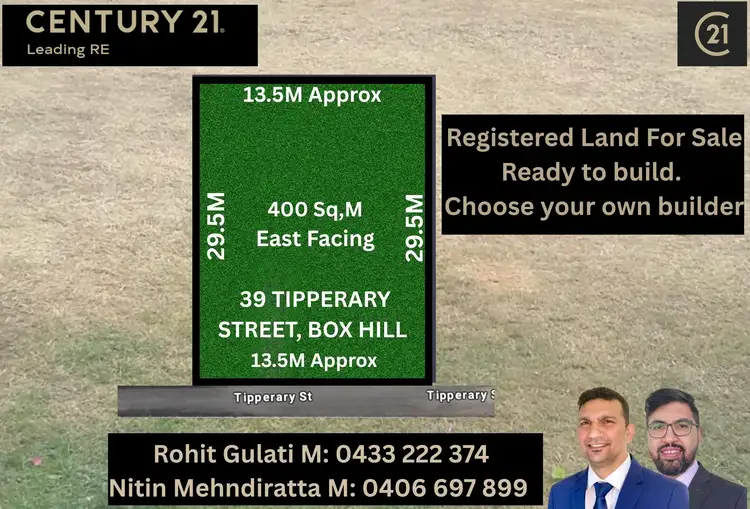 Main view of Homely land listing, 39 Tipperary Street, Box Hill NSW 2765