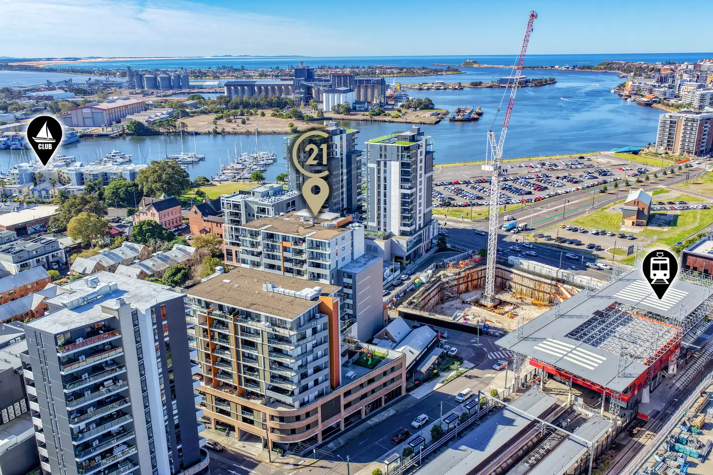 Main view of Homely unit listing, E401/11 Charles Street, Wickham NSW 2293