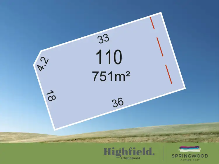 Main view of Homely land listing, Lot 110 Burford Street, Gawler East SA 5118