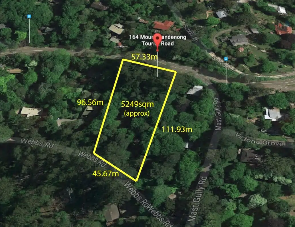 Main view of Homely land listing, 164 Mt Dandenong Tourist Road, Ferny Creek VIC 3786