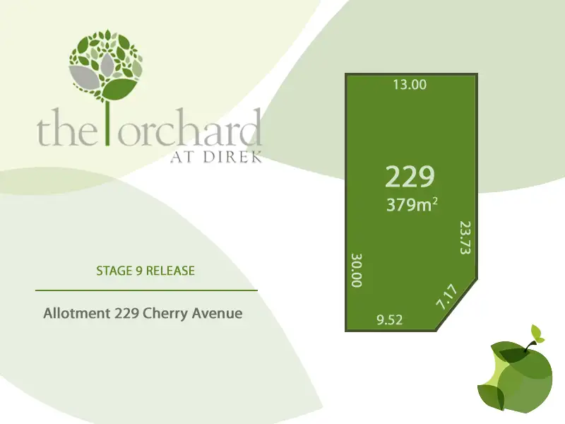 Main view of Homely land listing, Lot 229 Cherry Avenue, Direk SA 5110