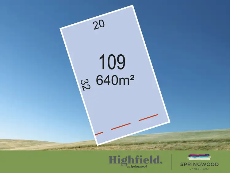 Main view of Homely land listing, Lot 109 Luxton Avenue, Gawler East SA 5118
