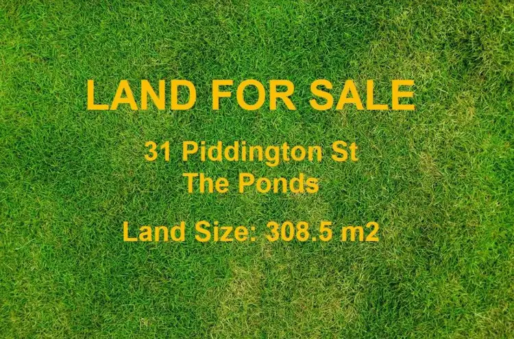 Main view of Homely land listing, 31 Piddington Street, The Ponds NSW 2769
