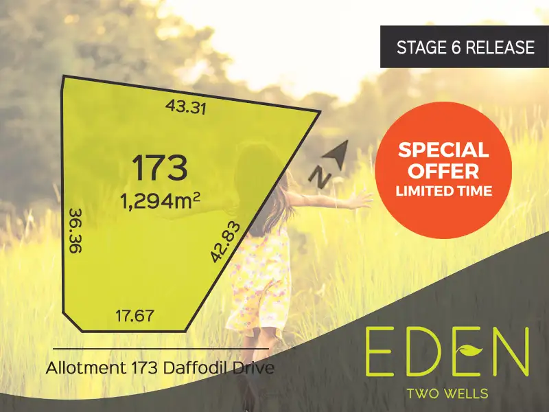 Main view of Homely land listing, Lot 173 Daffodil Drive, Two Wells SA 5501