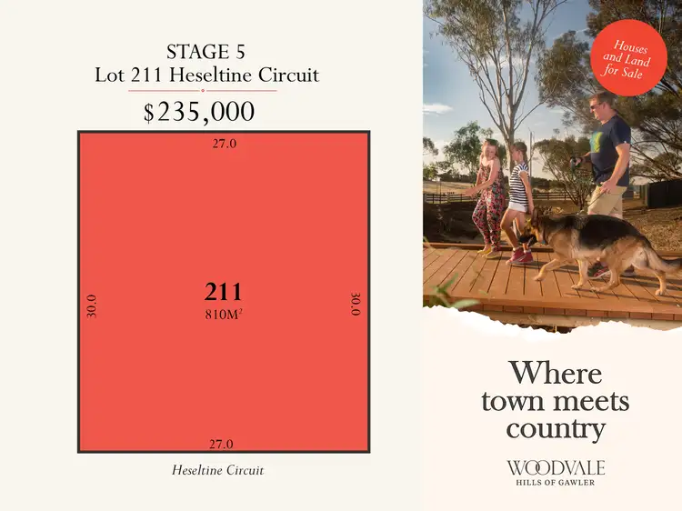Lot 211 Heseltine Circuit, Gawler South SA 5118