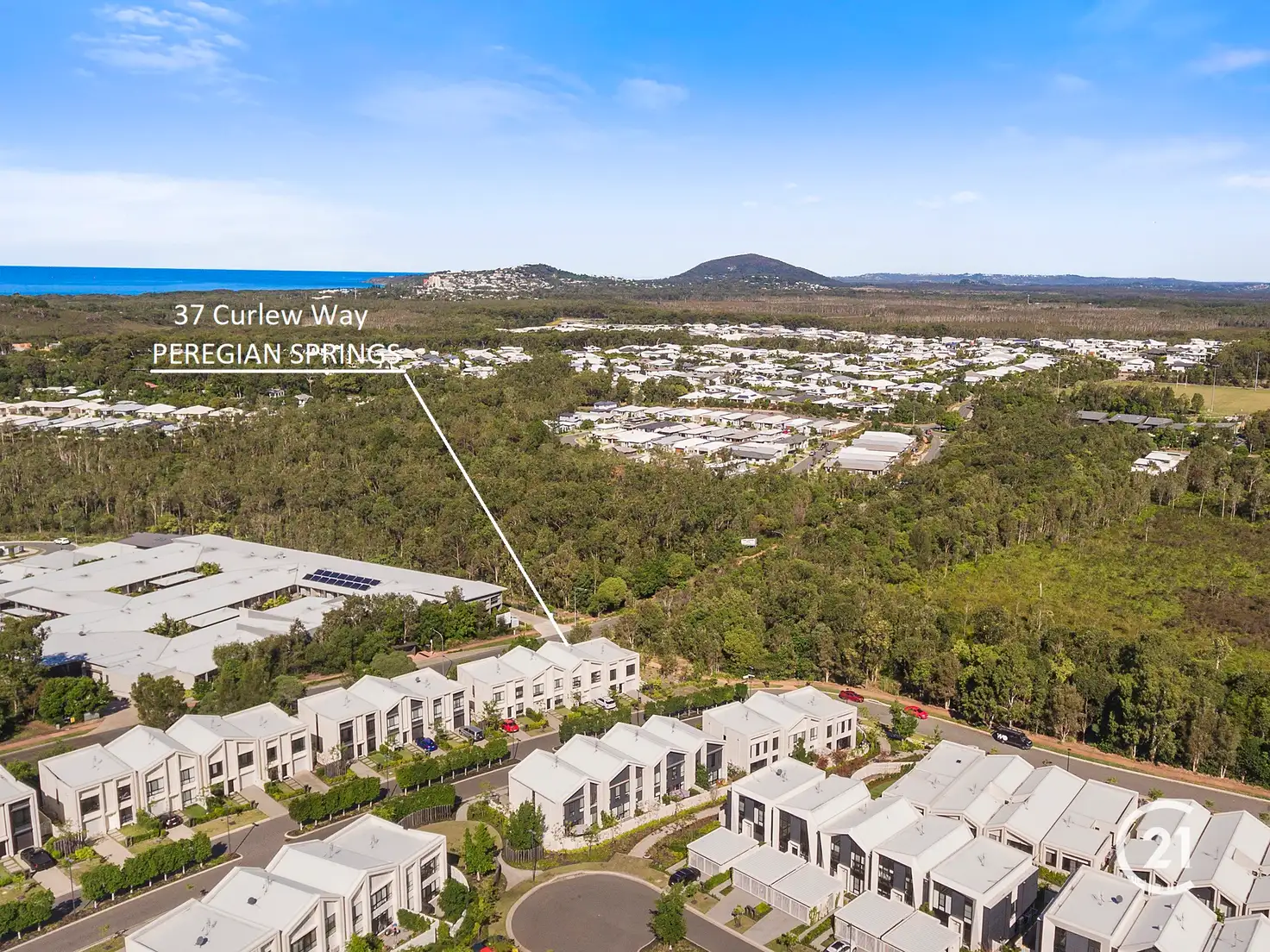 Main view of Homely townhouse listing, 37 Curlew Way, Peregian Springs QLD 4573