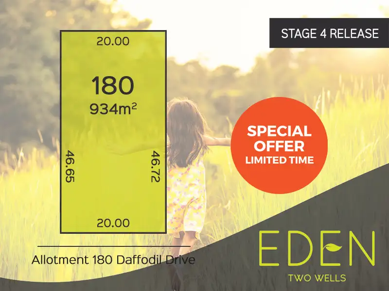 Main view of Homely land listing, Lot 180 Daffodil Drive, Two Wells SA 5501