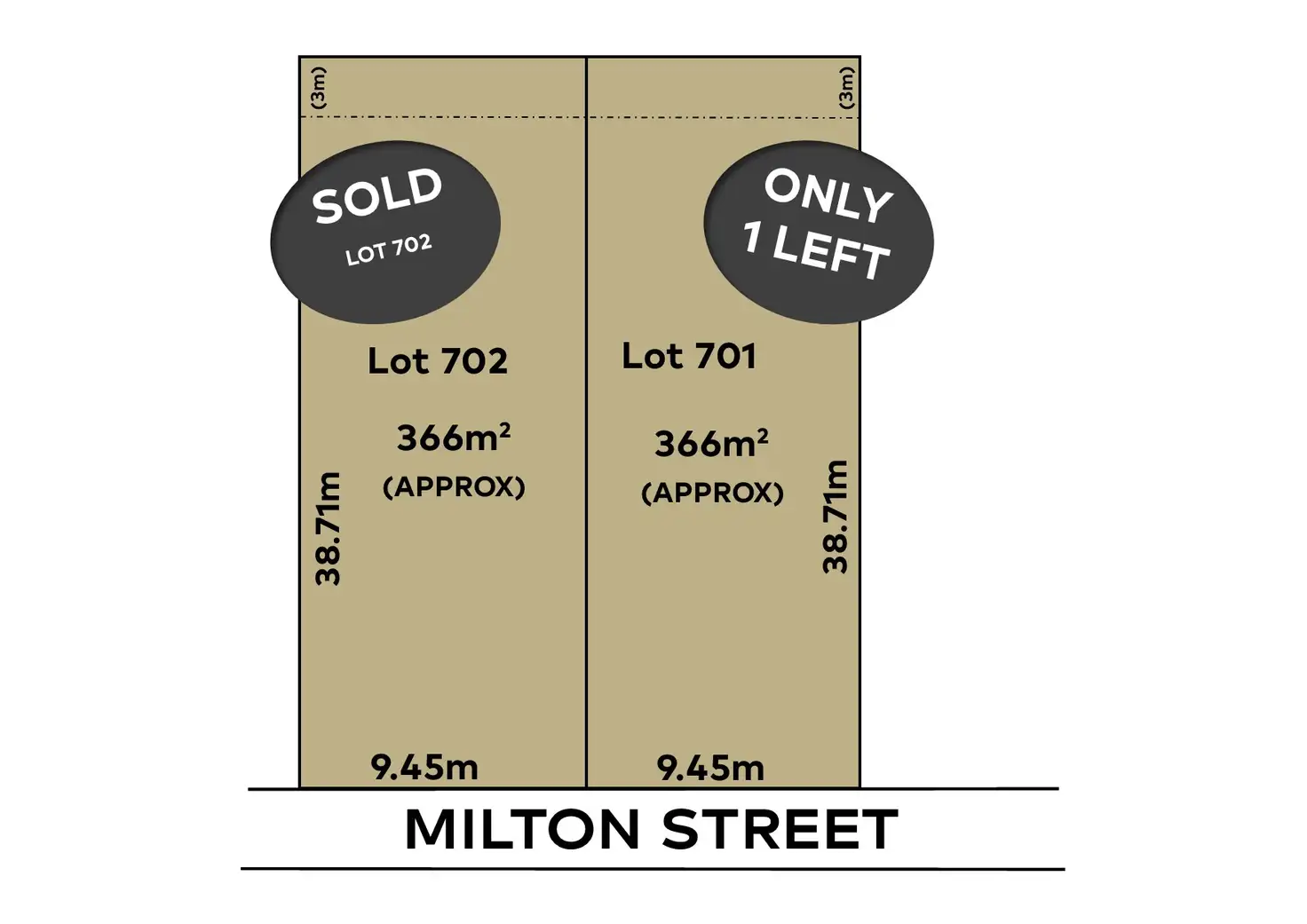 Main view of Homely land listing, 23 (Lots 701 & 702) Milton Street, Tea Tree Gully SA 5091