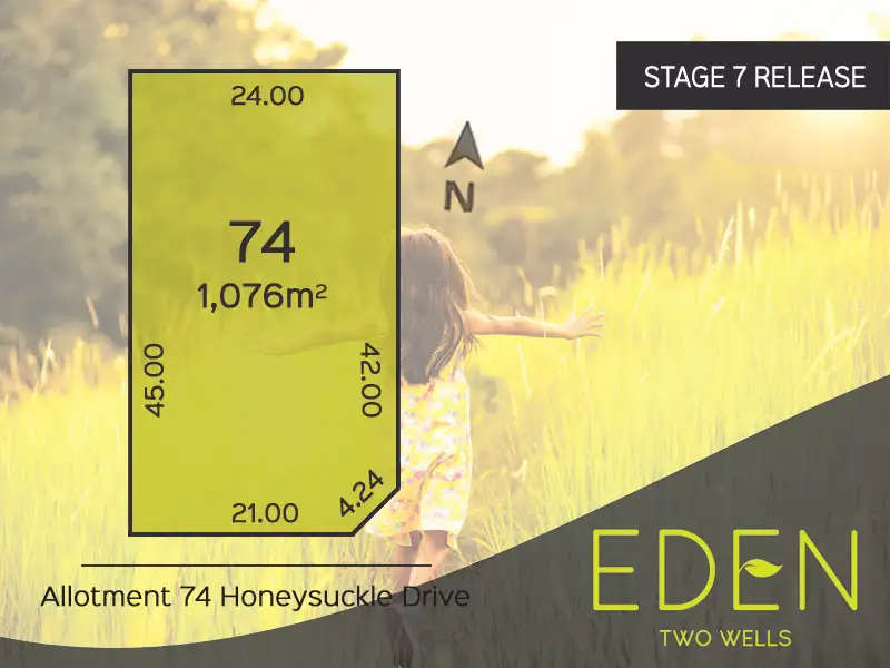Main view of Homely land listing, Lot 74 Honeysuckle Drive, Two Wells SA 5501