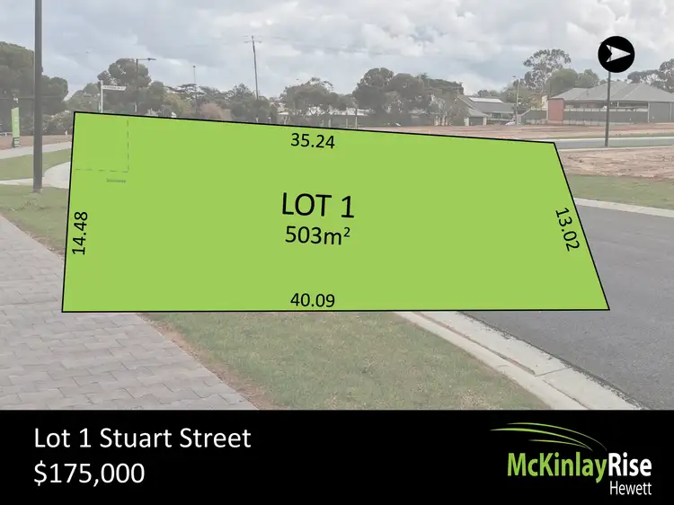 Main view of Homely land listing, Lot 1 Stuart Street, Hewett SA 5118