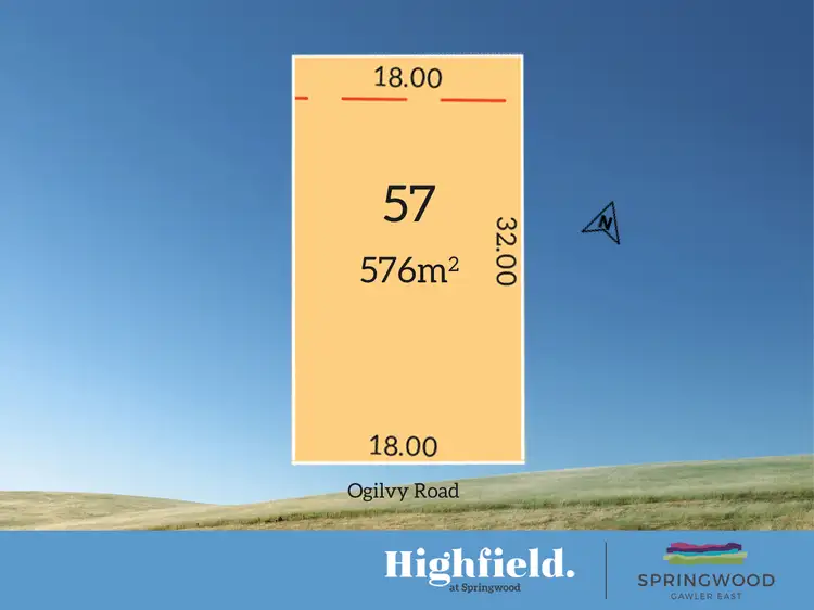 Main view of Homely land listing, Lot 57 Ogilvy Road, Gawler East SA 5118
