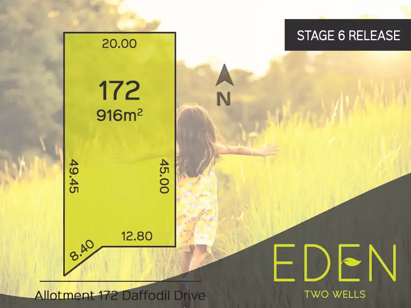 Main view of Homely land listing, Lot 172 Daffodil Drive, Two Wells SA 5501