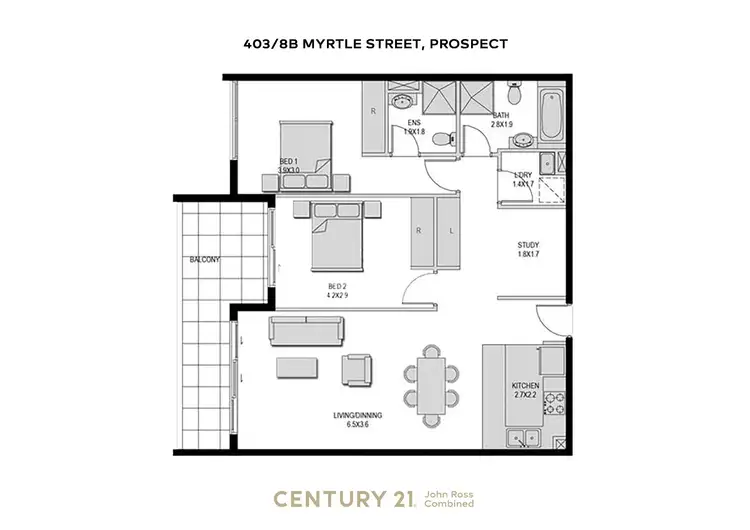 Second view of Homely house listing, 403/8b Myrtle Street, Prospect NSW 2148