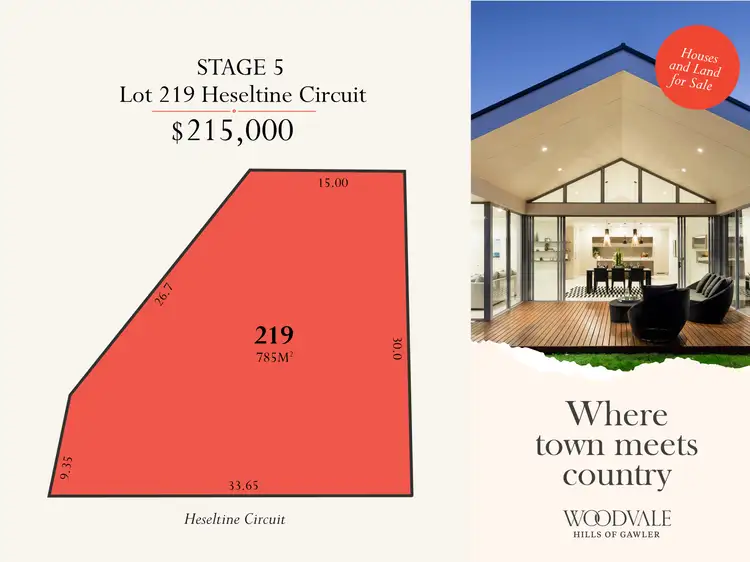 Lot 219 Heseltine Circuit, Gawler South SA 5118