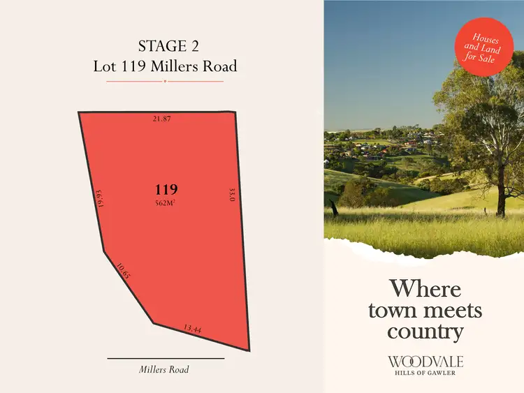 Main view of Homely land listing, Lot 119 Millers Road, Gawler South SA 5118