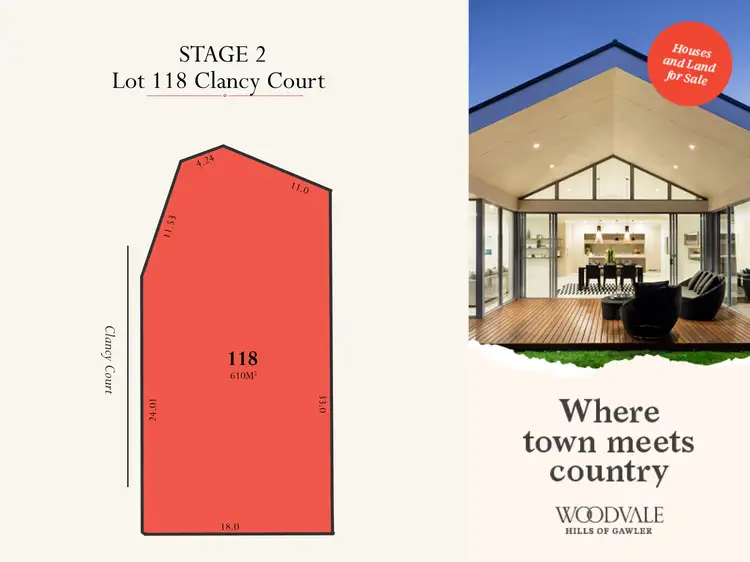 Lot 118 Clancy Court, Gawler South SA 5118