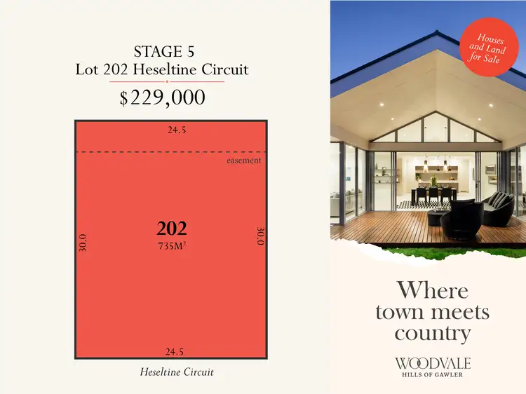 Lot 202 Heseltine Circuit, Gawler South SA 5118