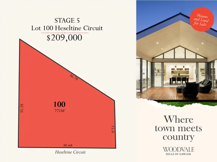 Lot 100 Heseltine Circuit, Gawler South SA 5118