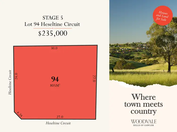Lot 94 Heseltine Circuit, Gawler South SA 5118