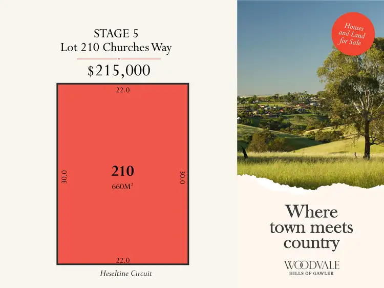 Main view of Homely land listing, Lot 210 Churches Way, Gawler South SA 5118