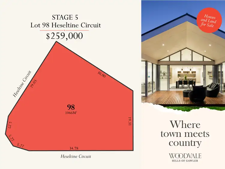 Lot 98 Heseltine Circuit, Gawler South SA 5118