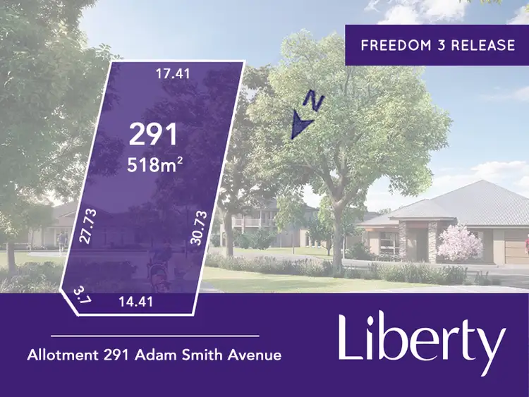 Main view of Homely land listing, Lot 291 Adam Smith Drive, Two Wells SA 5501