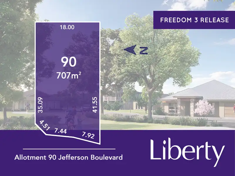 Main view of Homely land listing, Lot 90 Jefferson Boulevard, Two Wells SA 5501