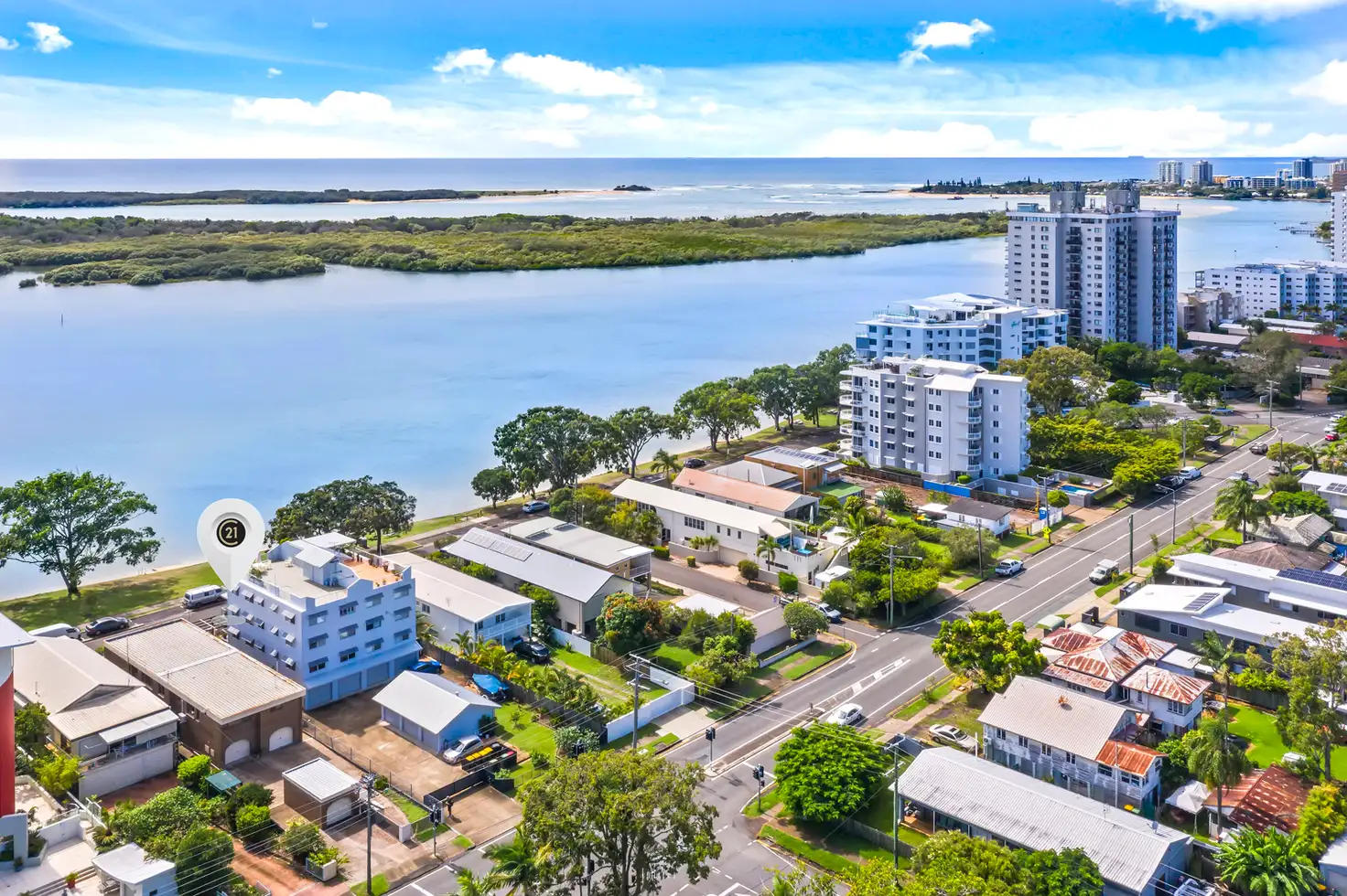 Main view of Homely unit listing, 2/58 Picnic Point Esplanade, Maroochydore QLD 4558