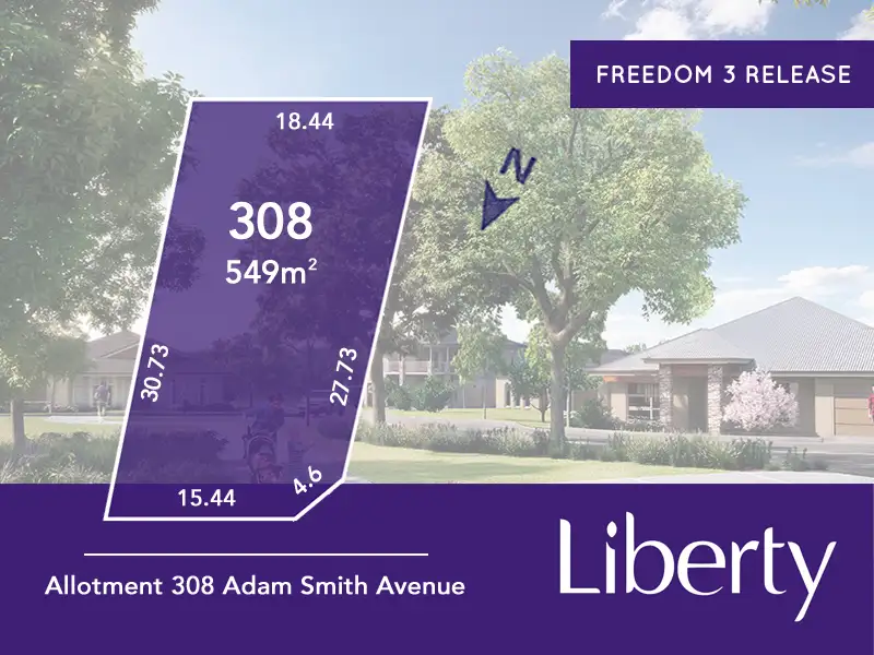 Main view of Homely land listing, Lot 308 Adam Smith Drive, Two Wells SA 5501