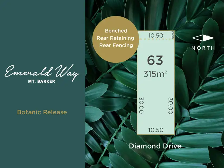 Main view of Homely land listing, Lot 63 Diamond Drive, Mount Barker SA 5251