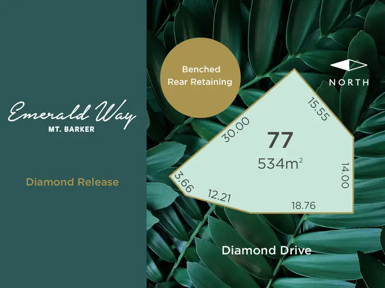Main view of Homely land listing, Lot 77 Diamond Drive, Mount Barker SA 5251