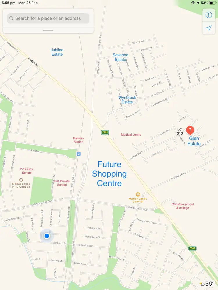 Third view of Homely land listing, Lot 313 Davidson street, Manor Lakes VIC 3024