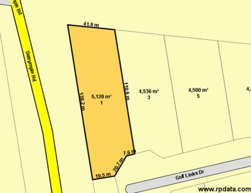 Main view of Homely land listing, 1 Golf Links Drive, Charters Towers QLD 4820