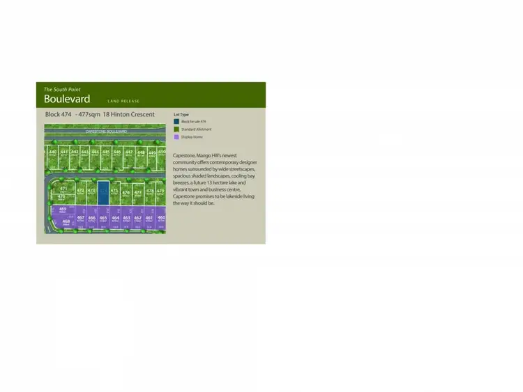 Second view of Homely land listing, Lot 474 Hinton Crescent, Mango Hill QLD 4509